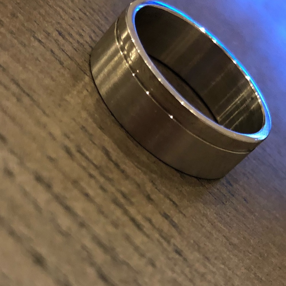 Brushed-aluminum Simple Ring (Large Sizes only)